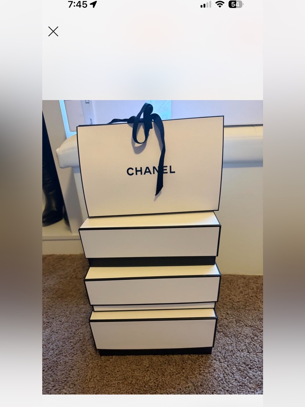 Chanel boxes